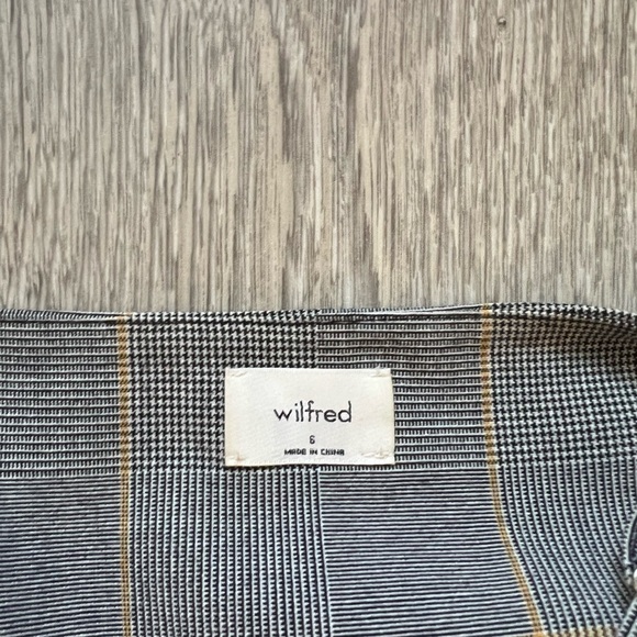 Wilfred spaghetti strap plaid midi dress size 6 - Picture 3 of 4